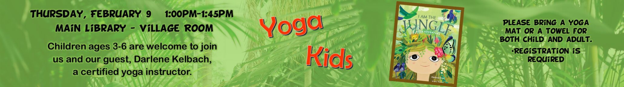 yoga kids at the main library on february 9