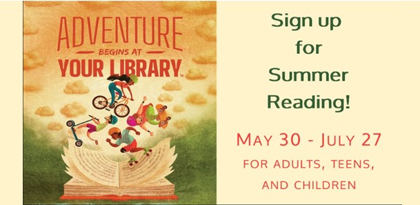 sign up for summer reading may 30 through july 27